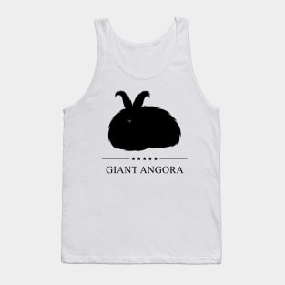 Giant Angora Rabbit Black Silhouette Tank Top